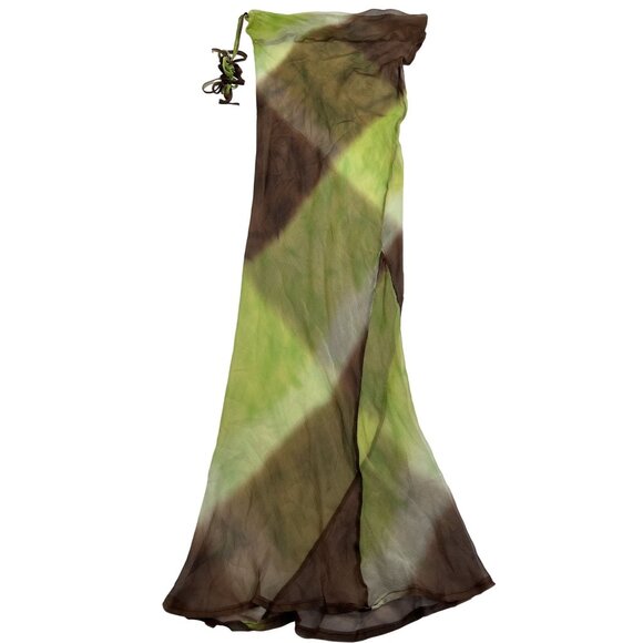 TVI Studio Provence Skirt in Green Brown